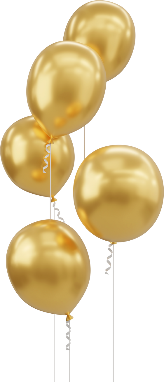 Gold Party  Balloons