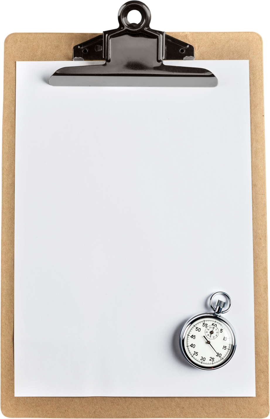 Clipboard with Blank Paper 